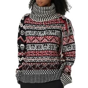 MONSE Fairisle Aspre Skull Graphic Turtleneck Sweater Size Medium MSRP $890